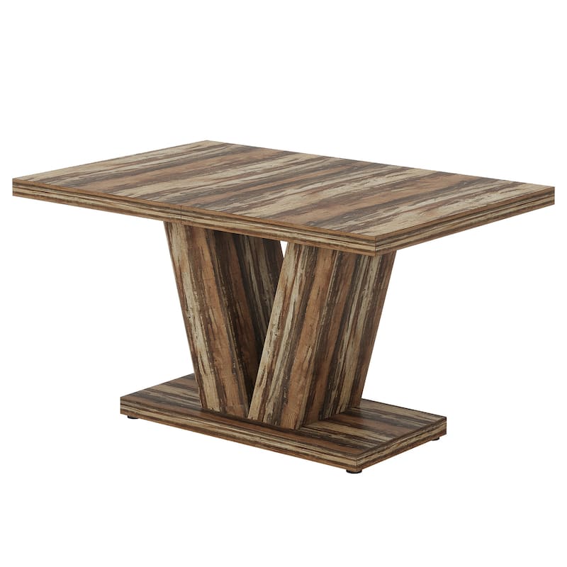 47” Farmhouse Small Rectangle Dining Table for Kitchen Dining Room