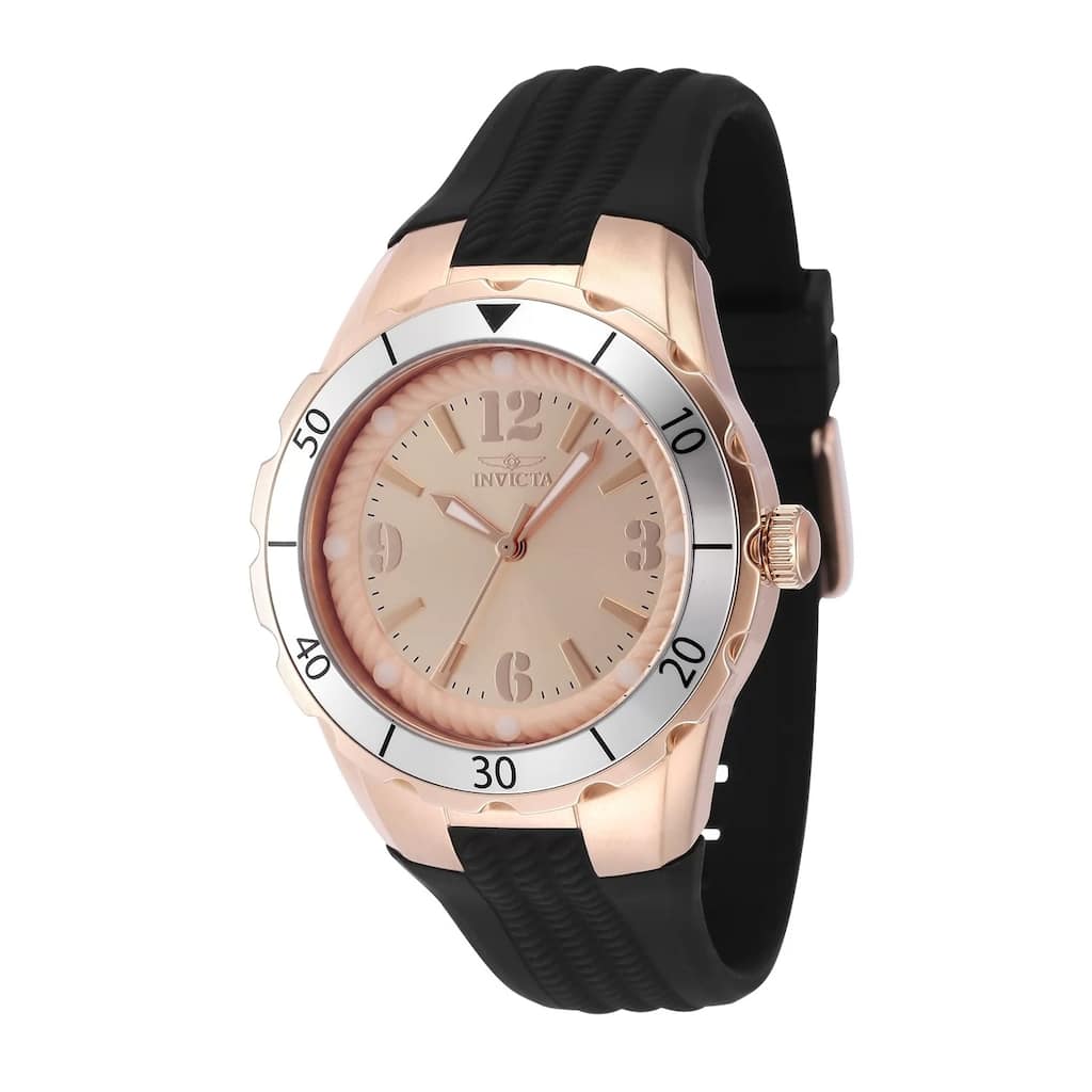 Invicta Women's 48854 Angel Quartz PC21 Rose Gold Dial Watch