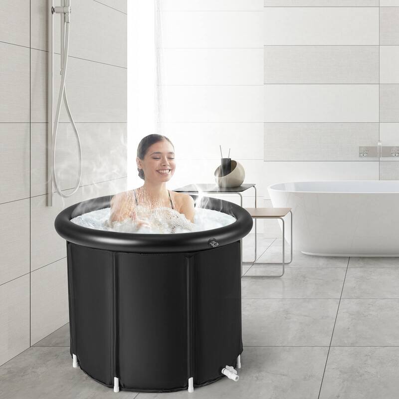 Costway Portable Ice Bath Tub Multiple Layered Foldable Freestanding - See Details