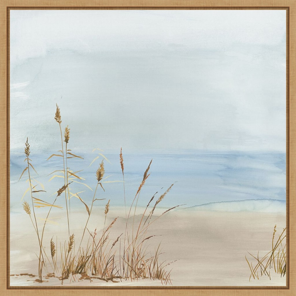Beachside Grasses in Tranquil Light by PI Studio Framed Canvas Wall Art
