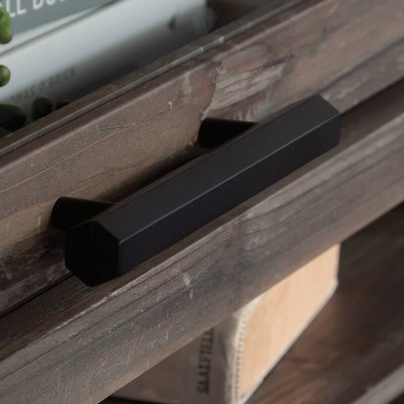 Wood Hutch with Glass Doors