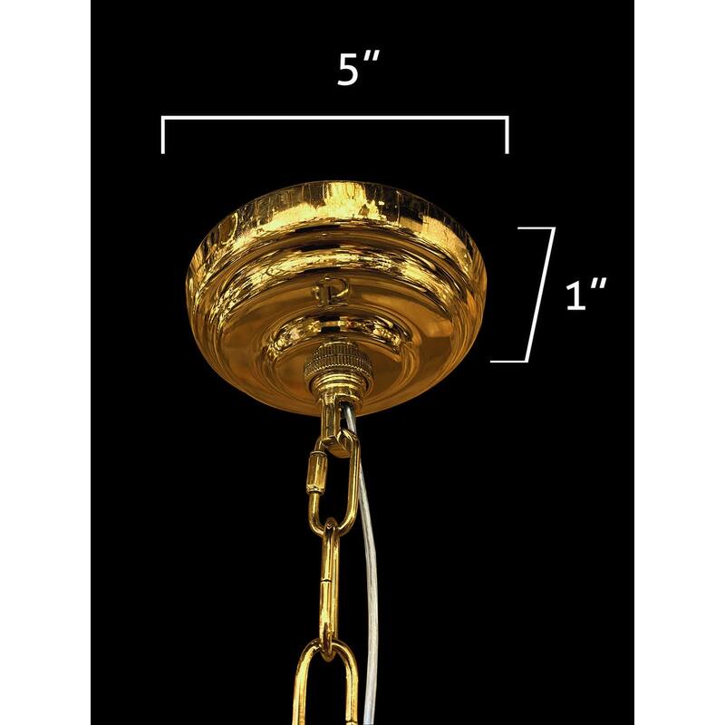 Crystal Luxury Gold Pendant Light 11 in Wide