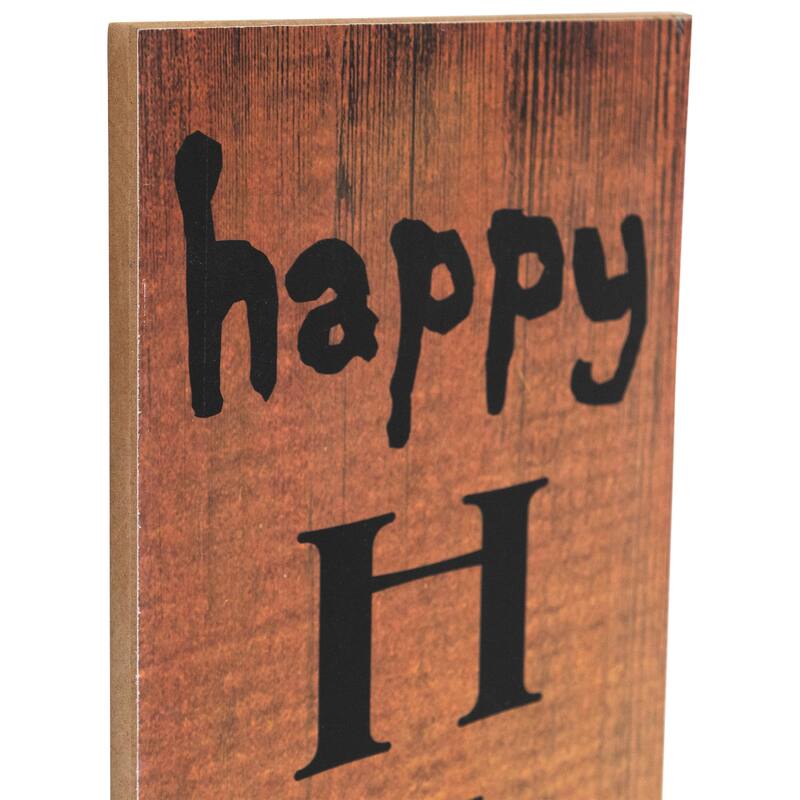 Happy Halloween Wooden Board Porch Sign Decoration - 36"
