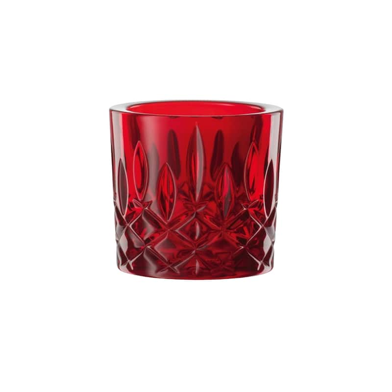 Nachtmann Noblesse Votive Tea Light Holder - 2.8" x 2.6" - Red