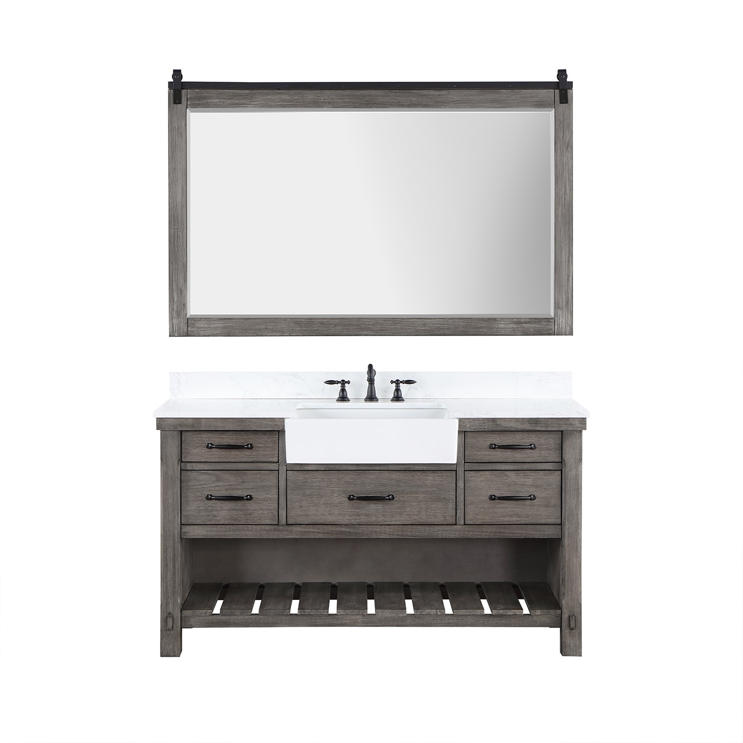 Miseno MV-701660 Villareal 60" Free Standing Single Basin Vanity Set