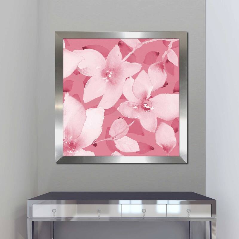 "Blooming Pink Whispers II (Square)" Print on Acrylic