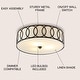 preview thumbnail 12 of 60, Elizabeth Metal LED Flush Mount, by JONATHAN Y