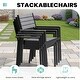 preview thumbnail 9 of 20, 11PC Outdoor Patio Aluminum X-Frame Dining Set Table with Stackable Chairs Umbrella Hole