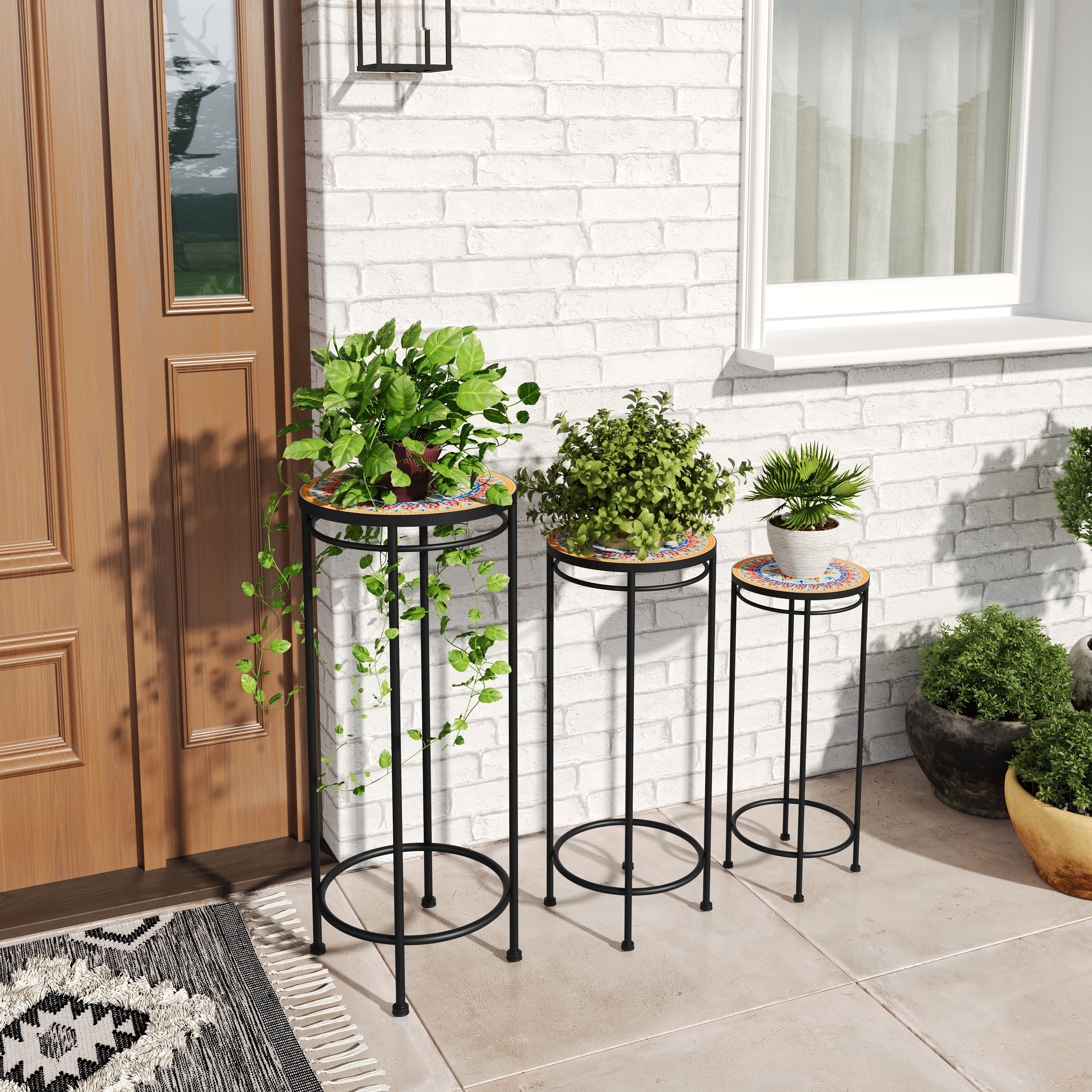 Christopher Knight Home Ceramic Tile Plant Stands: A Touch of