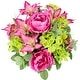 preview thumbnail 28 of 43, 24-stem Faux Tiger Lily and Peony Mixed Bouquet GPB4307-ORCHID