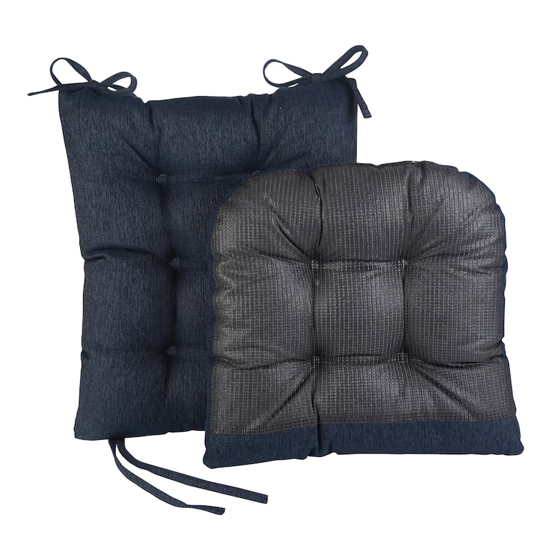 Klear Vu Non-Slip Omega Jumbo Rocking Chair Cushion Set