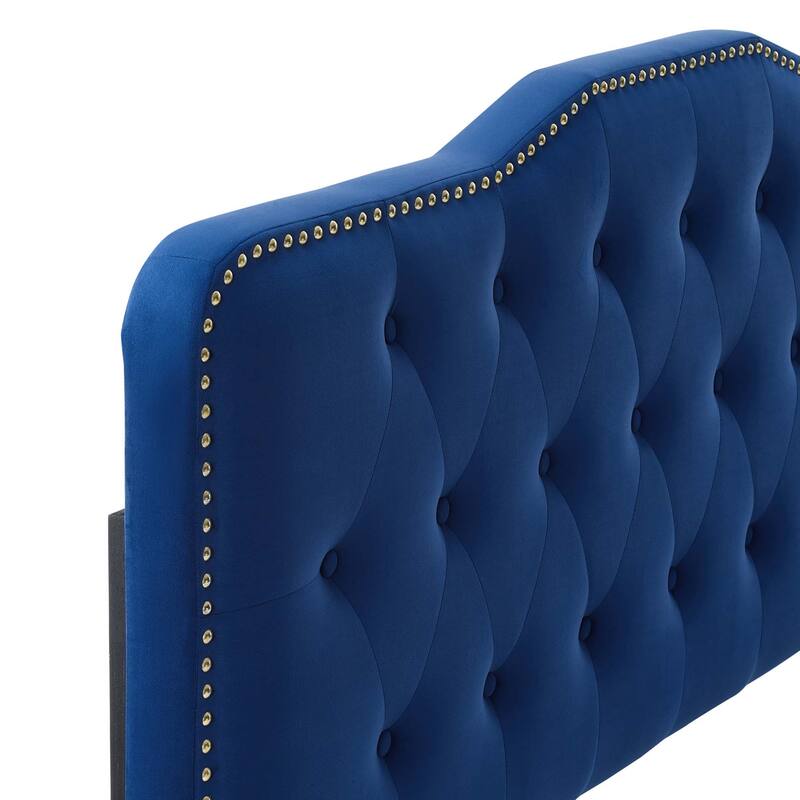 Amber Performance Velvet Twin Platform Bed