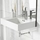 preview thumbnail 15 of 19, Swiss Madison St. Tropez Ceramic Wall Hung Sink with Right Side Faucet Mount - 24"x18"