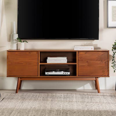 Middlebrook 58-inch Mid-Century Solid Wood TV Stand