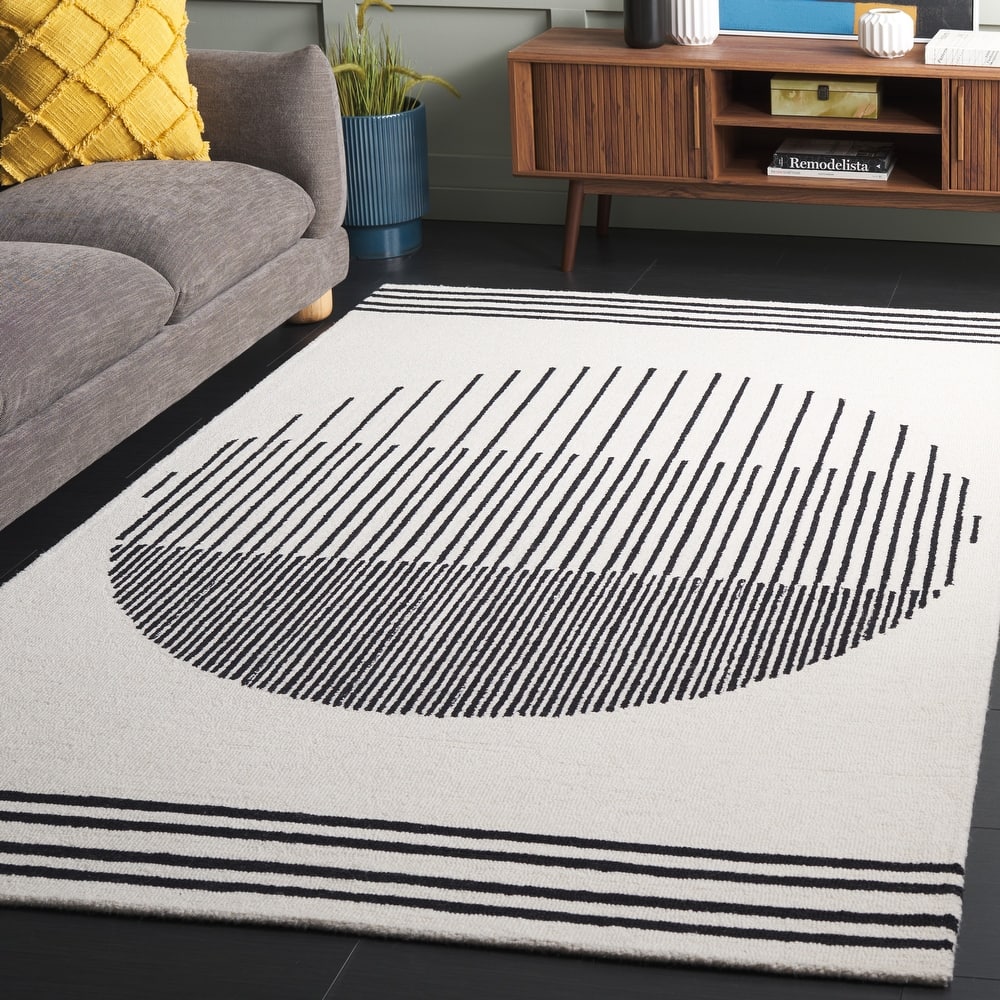 SAFAVIEH Handmade Rodeo Kanti Drive Mid-Century Modern Wool Rug