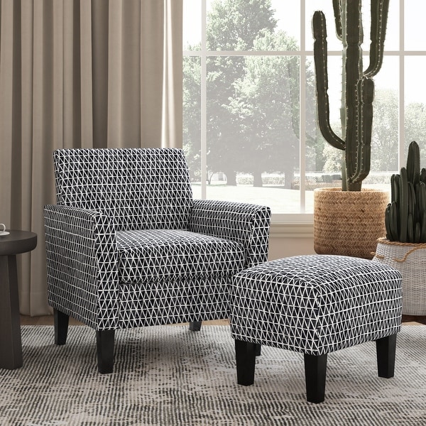 Copper Grove Maritza Half Round Arm Chair and Ottoman. Opens flyout.