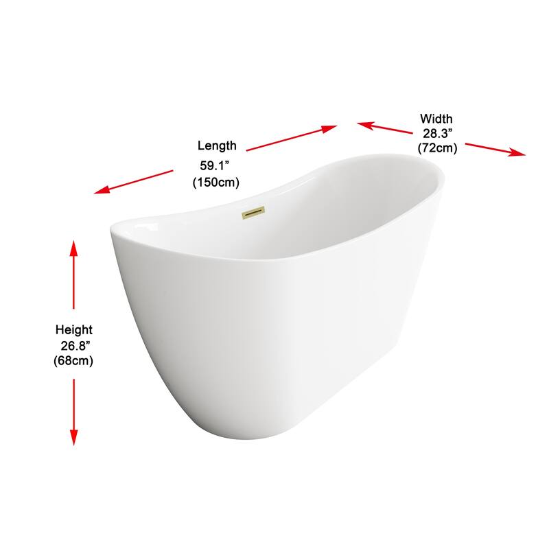 Morris Bathtub in Glossy White