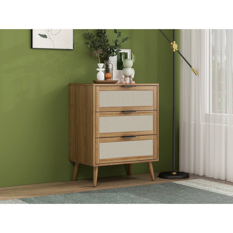 3 Drawers Wood Pantry Organizer, Drawer Storage Cabinet Suitable for Bedroom, Living Room, Kitchen