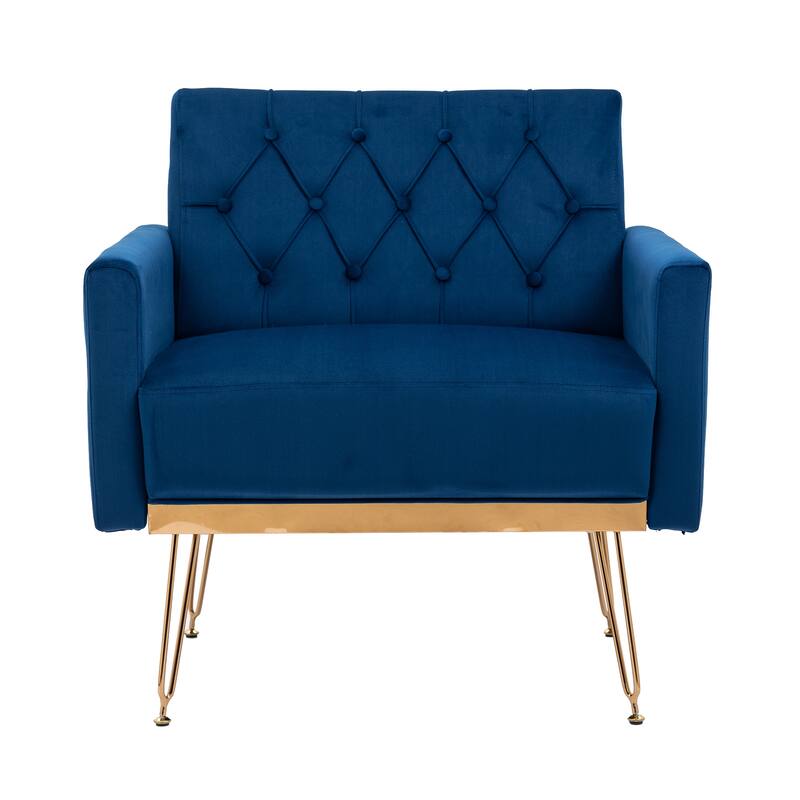 Modern Velvet Single Reading Chairs with Arm Set of 2