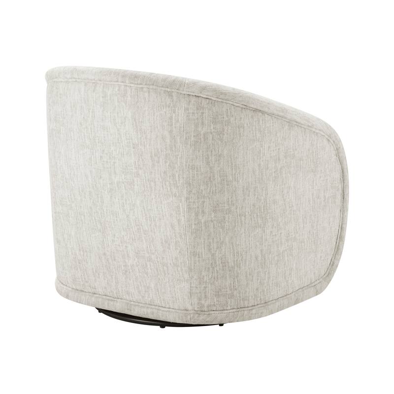 NPD Furniture Margareth Fabric Swivel Accent Arm Chair