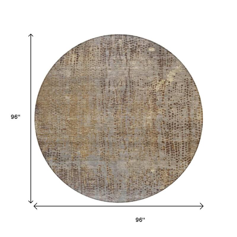 HomeRoots Abstract Transitional Rectangle Outdoor Rug