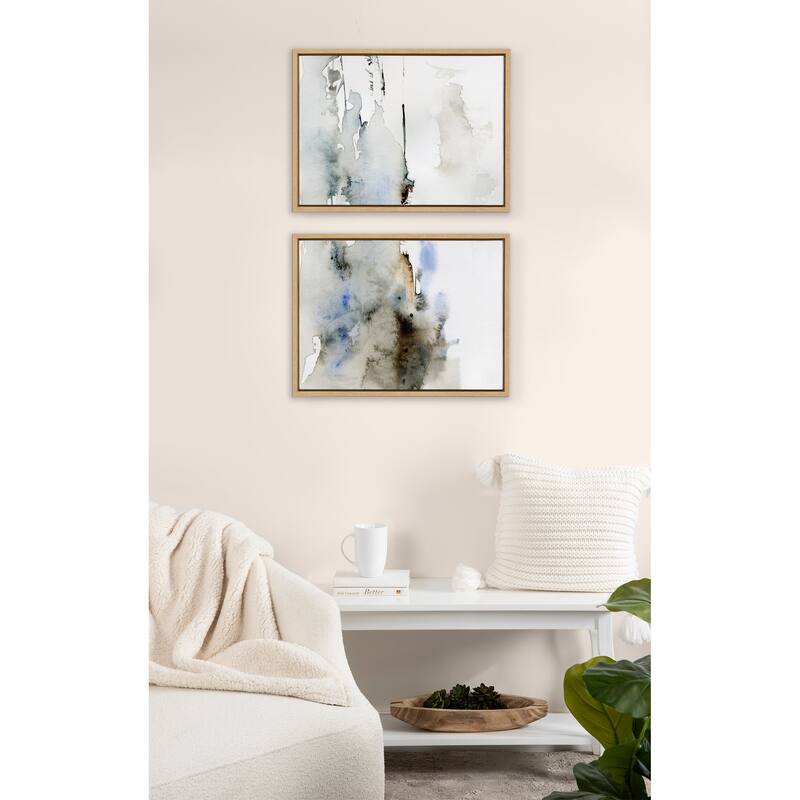 Kate and Laurel Sylvie Remember Framed Canvas by Maja Mitrovic