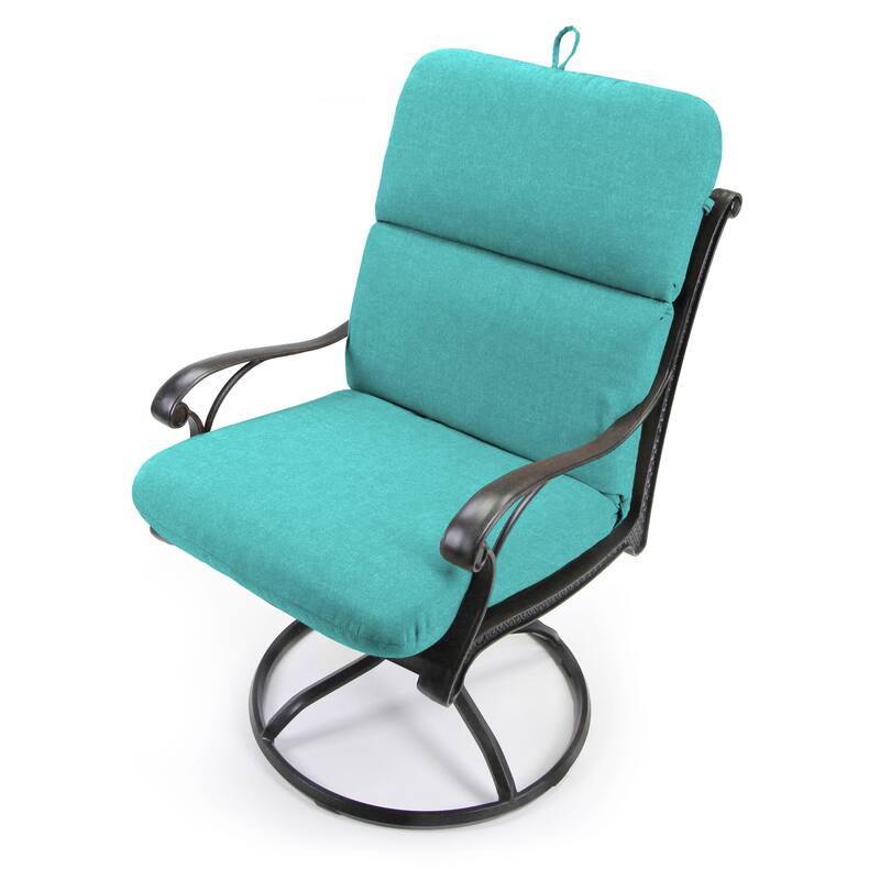 22" x 45" Outdoor Chair Cushion with Ties and Loop - 45'' L x 22'' W x 5'' H
