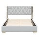 preview thumbnail 3 of 26, Full Size Upholstered Platform Bed with PU Leather Headboard and Sturdy Frame