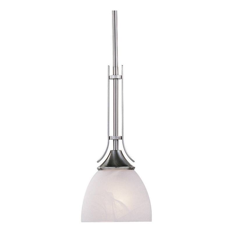 Volume Lighting Durango Single Light 7" Wide Mini Pendant - Brushed Nickel