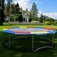 preview thumbnail 2 of 7, Colorful Safety Round Spring Pad Replacement Cover for 14' Trampoline - Multi