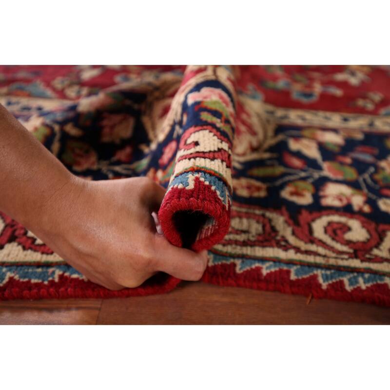 Yazd Antique Persian Area Rug Hand-Knotted Wool Carpet - 6'6" x 10'1"