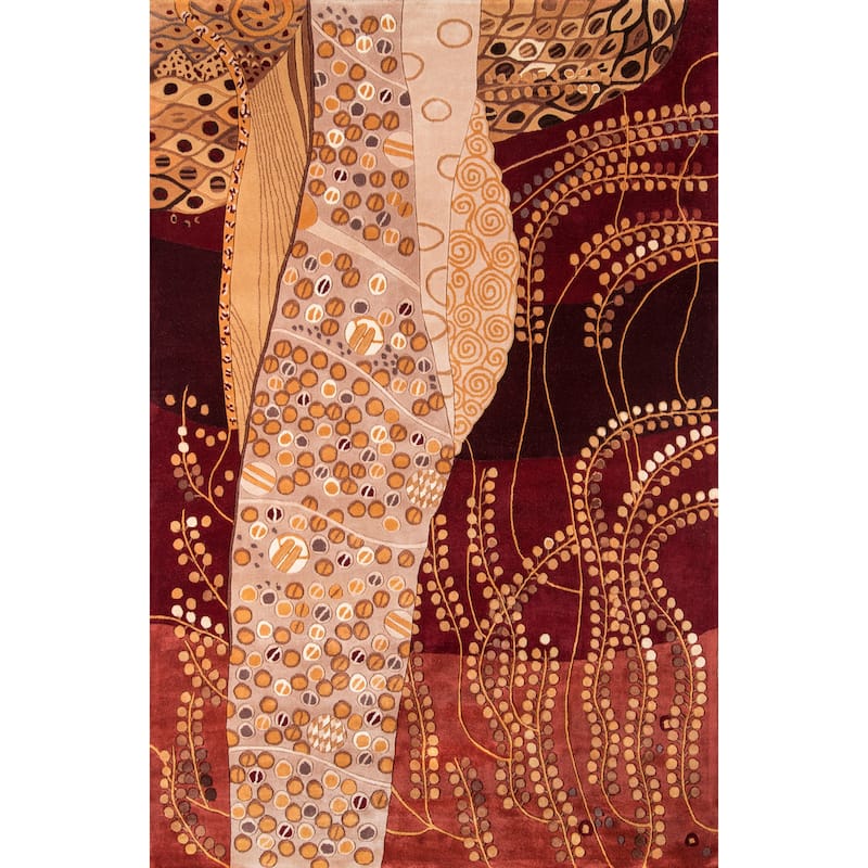 Momeni New Wave Hand Tufted New Zealand Wool Contemporary Abstract Area Rug