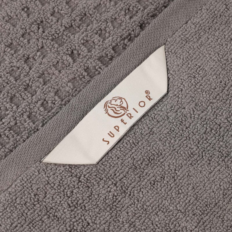 Superior Napa Zero Twist Cotton Soft Waffle Hand Towel Set of 6