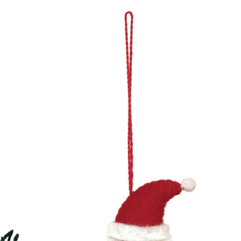 Wool Felt Santa Ornament