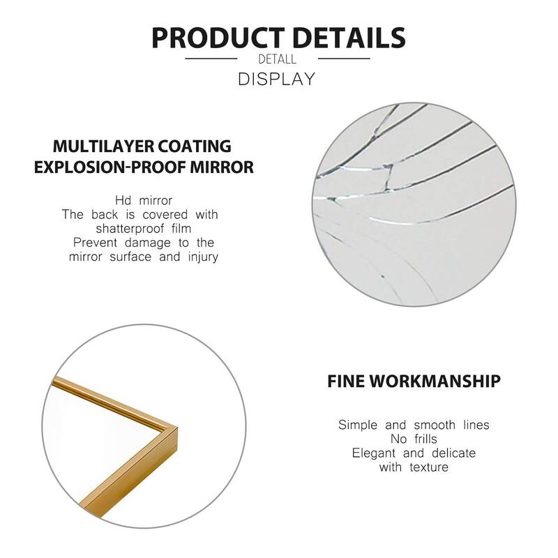 Aluminum Alloy Full Length Floor Mirror