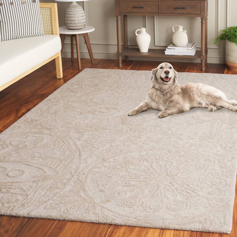 SAFAVIEH Handmade Abstract Calliope Contemporary Wool Rug