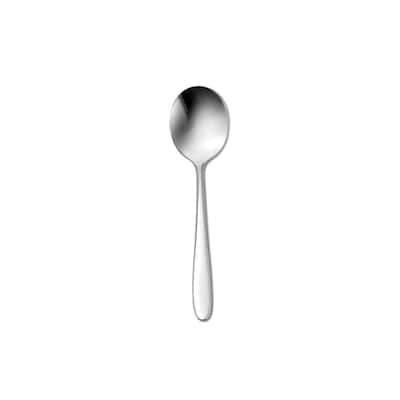 Oneida 18/0 Stainless Steel Mascagni II Round Bowl Soup Spoons (Set of 12)