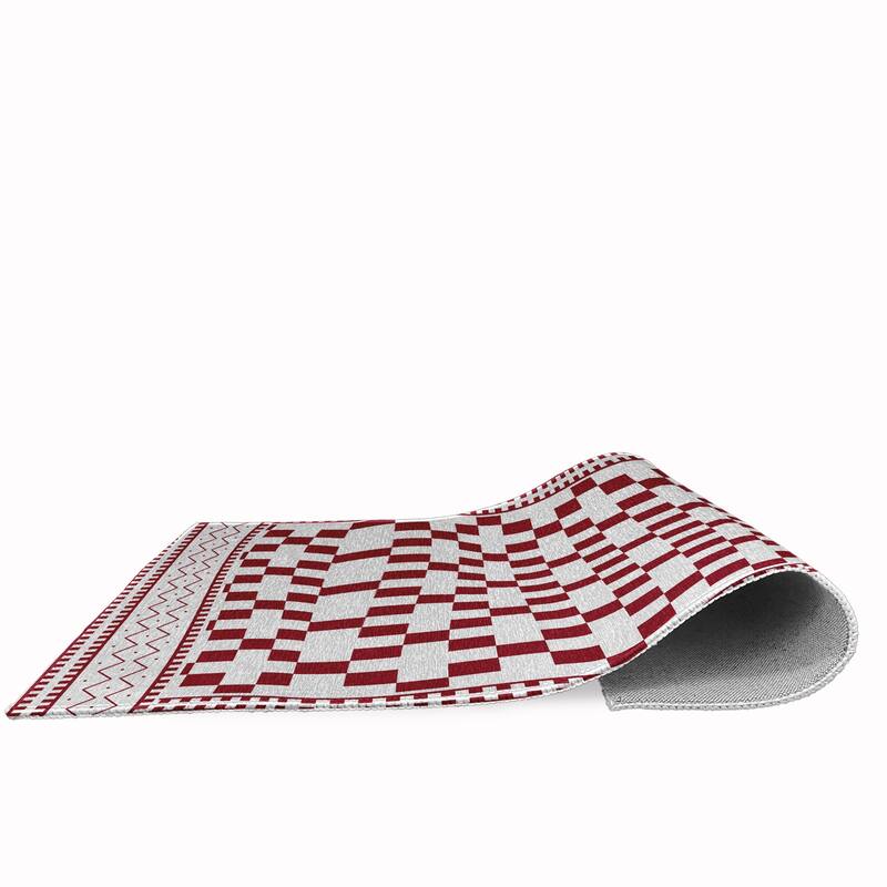 Cross and Squares Rug