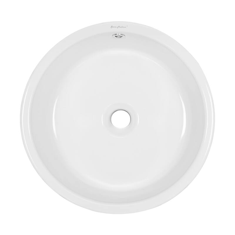 Swiss Madison Monaco® Round Ceramic Bathroom Vessel Sink