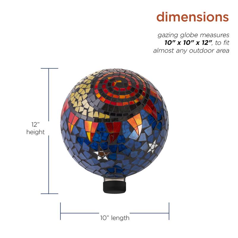 10 Inch Gazing Globe Shinning Purple