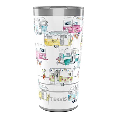 Tervis Traveler Colorful Camper Triple Walled Insulated Travel Tumbler, Stainless Steel - 20oz