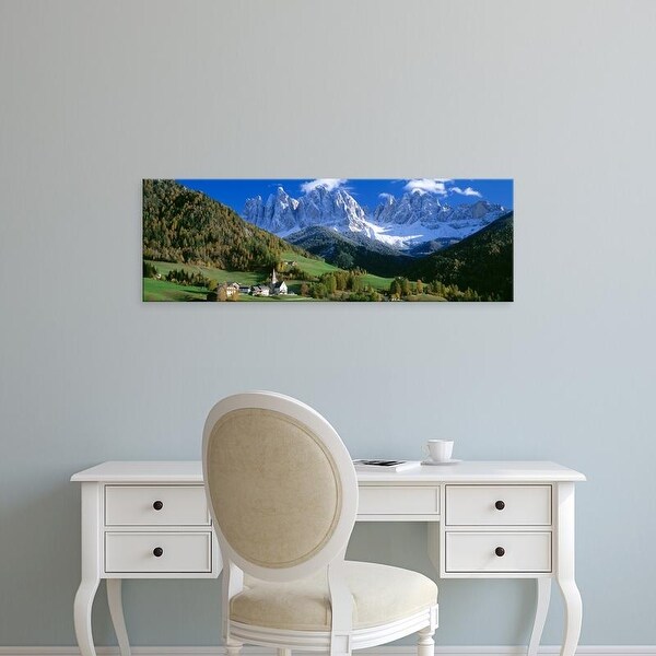 Easy Art Prints Panoramic Images's 'Saint Magdalena Church, Italy' Premium Canvas Art