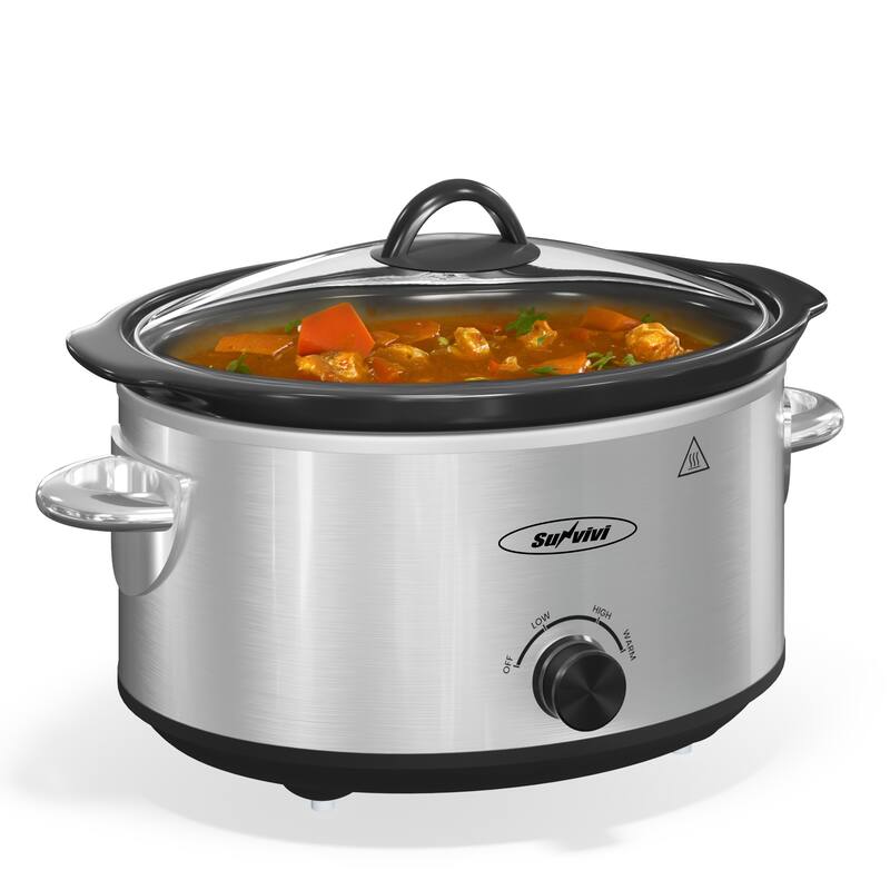 4qt Slow Cooker with 3 Heating Settings