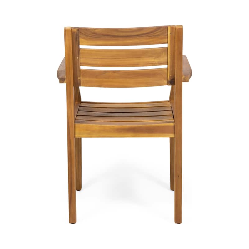 Stamford Outdoor 3 Piece Acacia Wood Bistro Set by Christopher Knight Home