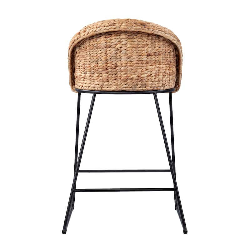SEI Furniture Langston Coastal Natural Woven Fiber Stools