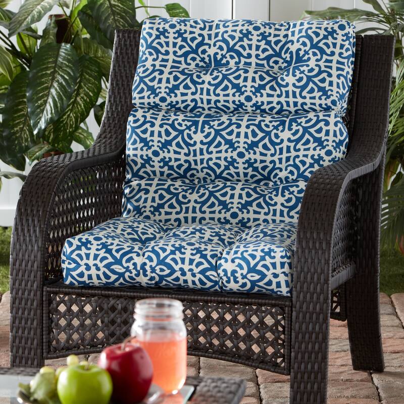 Greendale 44x22-inch Outdoor Indigo High-Back Chair Cushion (Cushion Only)