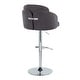 preview thumbnail 12 of 53, Porch & Den Dahlia Adjustable Bar Stool with Rounded T Footrest (Set of 2)