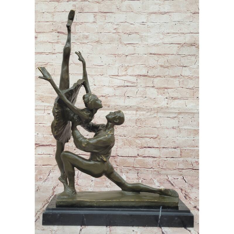 Bronze Ballet Dancers Statue - Elegant Dance Sculpture Decor By Vitaleh