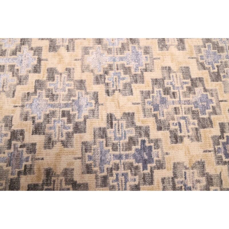 ECARPETGALLERY Hand-knotted Heritage Beige, Light Khaki Silk, Wool Rug - 3'2 x 5'1