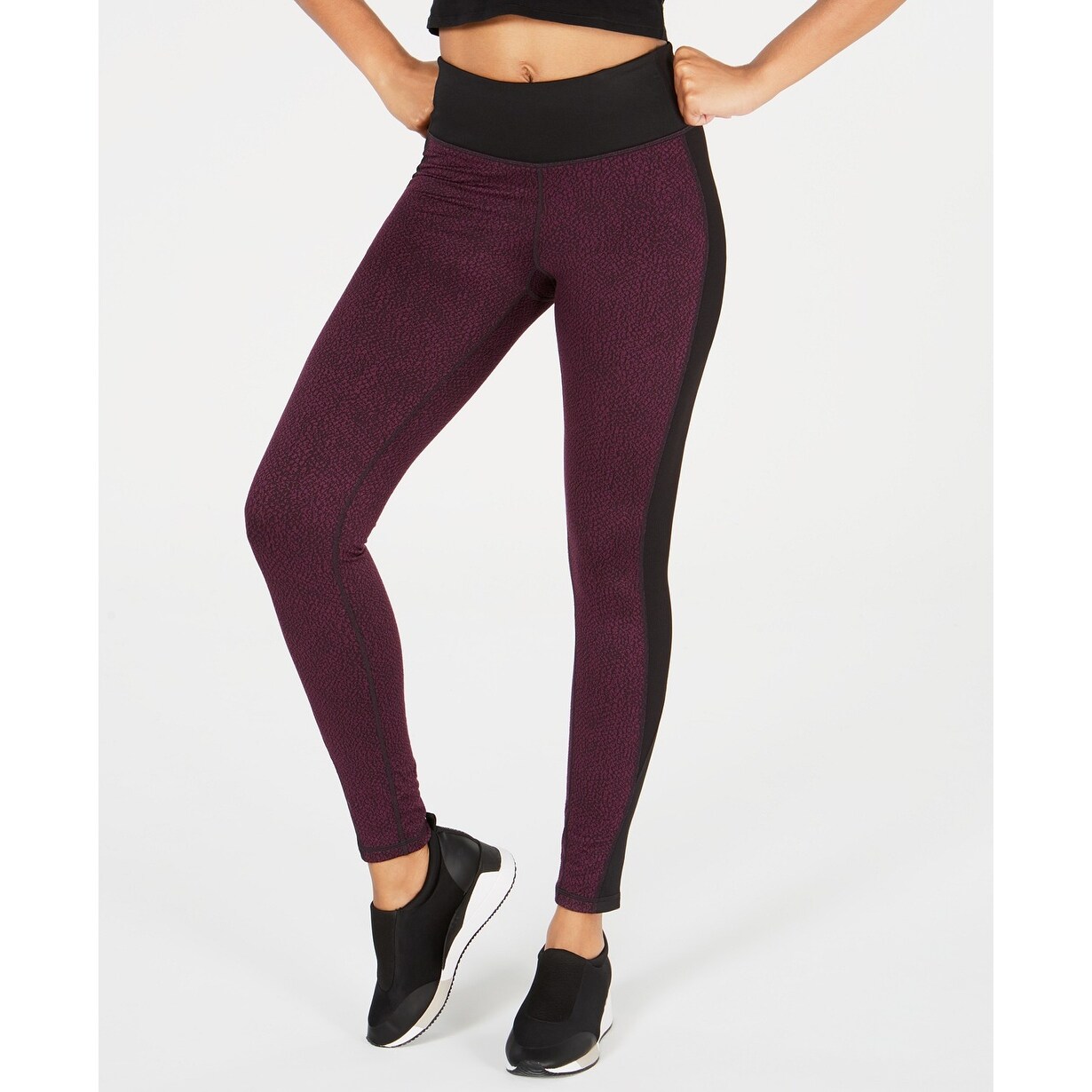 Shop Ideology Women S Jacquard Print High Rise Leggings Winter Bloom M Overstock 28640806